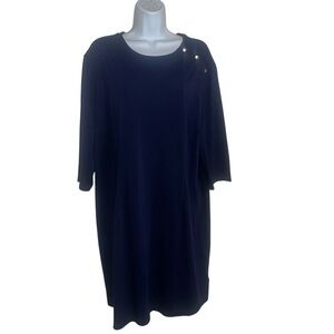 Tommy Hilfiger Navy Midi Dress
